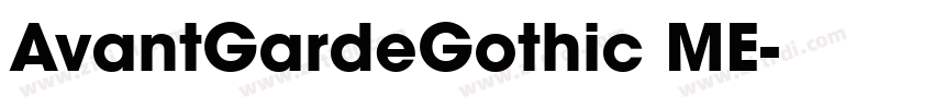 AvantGardeGothic ME字体转换 AvantGardeGothic ME字体转换